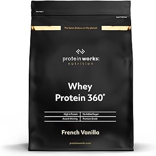 Protein Works - Whey Protein 360 | Premium Whey Shake | Whey Protein Powder Blend | No Added Sugar Protein Shake | 20 Servings | French Vanilla | 600g