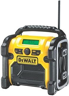 DEWALT DCR019-QW DCR019-QW-Radio Compacto XR, Black/Yellow - EU 2 pin version