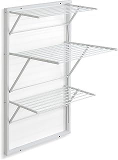 Arredamenti Italia Wall Clothes Dryer, Wood, White, P63 x L68 x H119 cm