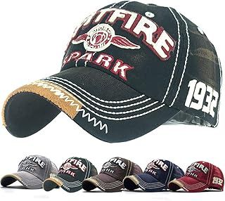 CheChury Distressed Baseball Cap for Mens Vintage Trucker Hat Men Cotton Embroidered Snapback Casual Baseball Cap Unisex