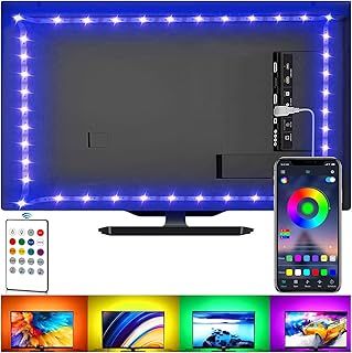 LED Strip Lights for TV, USB TV Backlight Kit with Remote, APP Control Sync to Music, 5050 RGB Smart LED Bias Lighting for HDTV (2m for 32"-42" TV)