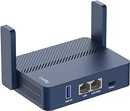 Cudy TR3000 Small Portable WiFi 6 Router, Dual Band Gigabit Wireless Router for Home&Travel, Up to 3000 Mbps, VPN Server/Client/IPV6, 2.5Gbps WAN Port