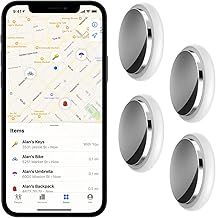 Cosmic Technologies UK - Air Tracker Tag Item Finder - 4 Pack, Works with IOS Apple Find My, Waterproof, Air Tags-4 pack, (2024 Bluetoooth Upgrade), finds Keys, Pets, Kids, Cars, Luggage