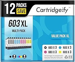 603 XL Ink Cartridges Compatible with Epson 603 603XL Multipack, for Expression Home XP-2100 XP-2105 XP-3100 XP-3105 XP-4100 XP-4105 Workforce WF-2810 WF-2830 WF-2835 WF-2850