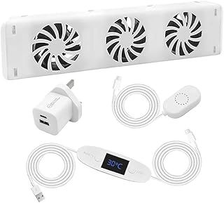 Eawfgtuw Heating Accessories Fan Booster Starter Set: for Smart Air Boost Radiator Fan Smart Ventilator - Heater Booster For Underheaters And Radiators - To Save Energy And Heating Costs (Mono-set)