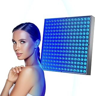 Tanning Lamp,45W Face Tanner Solarium Lamp for Home with 225PCS Blue Light Cold Laser LEDs,Foldable Stand and Hanging Hooks,Tanning Lamp Skin Care Tanning Light for Home Use Full Body for Body & Face