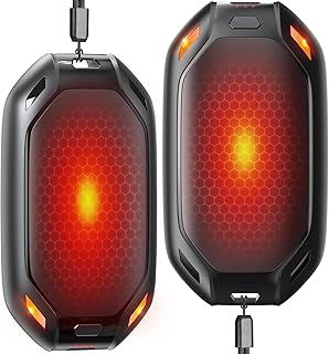 Rechargeable Hand Warmers - 2 Pack 6000mAh, 3 Levels Heating, Electric and Reusable - Ideal for Outdoor, Camping, Hiking, Christmas, Thanksgiving, Men Gifts
