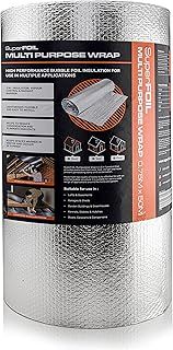 SuperFOIL Foil Insulation Roll 0.75m x 50m - Energy Saving DIY Bubble Foil Sheet - 3-in-1 Sustainable Thermal Insulation Reflective Radiant Barrier & Vapour Barrier - Multi Purpose for Home & Auto