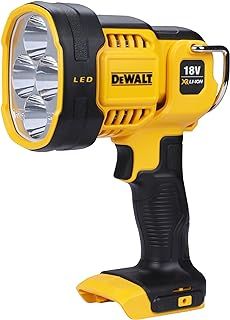 DEWALT DCL043-XJ XR Cordless LED Spotlight, 18V, 30cm x 20cm x 20cm, Black/Yellow