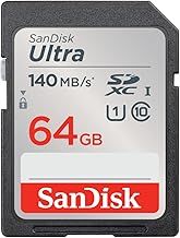 SanDisk 64GB Ultra SDXC Card, SD Card, Memory Card With Up To 140 MB/s Read Speeds, For Entry Level And Mid-range Compact Camera's, Full HD Video, UHS-I, Class 10, U1