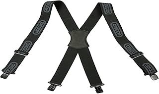 OREGON 562411 Black Logger Braces with Metal Clips