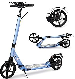 Kick Scooter for Kids Ages 8-12, 200mm Big Wheels Scooter for Adults with Disc Brakes, Adult Scooter with Carry Strap and Double Shock Absorption, Foldable Scooters for Teenagers15