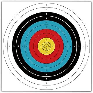 60 * 60cm Archery Targets 20pcs Backyard Clear Targets Face Standard Targets Paper for Outdoor Archery Sport & Shooting