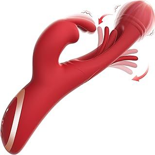 Dildo Flapping Sex Toys, 3 in 1 Anal Toys Thrusting Dildos New Hollow Structure Sextoys Viberator Rechargeable Clitoral Stimulator, Squirting Dildo Sex Machine Vibratior Sextoy Clitoriss Toys Suction