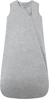 Mosebears Baby Sleeping Bag 2.5 Tog,bamboo Wniter Sleeping Bag Toddler Wearable Blanket for Infant Toddler,Super soft and warm(Grey,6-18 months)