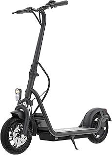 Electric Scooter Adult, Foldable All Terrain Scooter with 12 Inch Solid Tires, Powerful Range and Long Battery Life, Triple Brake Protection, 3 Speed Modes