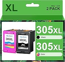 305XL Ink Cartridges Replacement for HP 305 Ink Cartridges for HP DeskJet 2700 2710 2720 2720e 2722 Plus 4100 4120 4130 Envy 6000 6010 6020 6020e 6032 6032e 6055 Envy Pro 6400 6420 (Black, Colour)