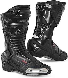 Men's Motorcycle Boots, Motorbike Shoes for Men, Motocross Boots with Superior Comfort and Protection, Racing shoes
