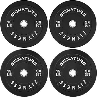 Fitvids Bumper Plate, Olympische Hantelscheiben mit Stahlnabe, 5,1 cm, 1 Paar