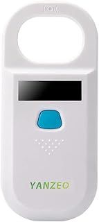 YANZEO Pet Microchip Scanner, RFID EMID Animal Handheld Reader,134.2 Pet ID Scanner Rechargeable Animal Chip Registration, Pet Tag FDX-B(ISO 11784/11785) (AR180)