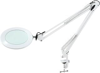 Magnifying Lamp / 105 mm 2.25X Magnifying Glass / 3 Modes 10-Level Dimmable / 750 LM / 90cm Working Radius / USB Adaptor Included