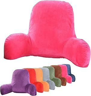 Large Plush Reading And TV Relax Pillow - Perfect for Adults, Teens, and Kids - For Bed Rest, Arm, Back, Pregnancy Lumbar & Head Neck Coccyx Lower Back Support Cushion,A,58x40x25cm