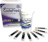 100 Strips - SD Codefree Blood Glucose Monitor/Monitoring Test/Testing Kit Replacement Strips