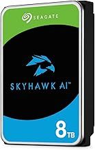 Seagate SkyHawk AI Internal Surveillance Hard Drive HDD 8TB 3.5" SATA 6Gb/s 256MB Cache DVR/NVR Security Camera System Rescue Services Model No.:ST8000VE001