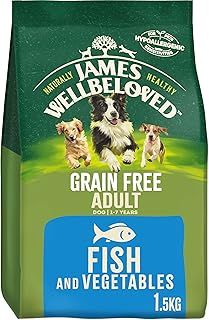 James Wellbeloved Adult Grain-Free Fish & Rice 1.5 kg Bag, Hypoallergenic Dry Dog Food