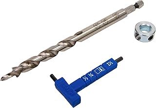 Kreg Easy-Set Pocket-Hole Drill Bit with Stop Collar & Gauge/Hex Wrench, KPHA308