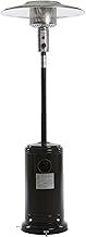 Umbrella Gas Patio Outdoor Heater - Heat Adjustable 13KW - Easy Ignition, Safety Tip-Over Switch - 27mm Regulator, Black