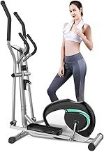 Dripex Elliptical Cross Trainer For Home, 8 Level Resistance Magnetic Elliptical Machine, Elliptical Trainer w/ 6KG Flywheel, Pulse Sensor, LCD Monitor, Device Holder