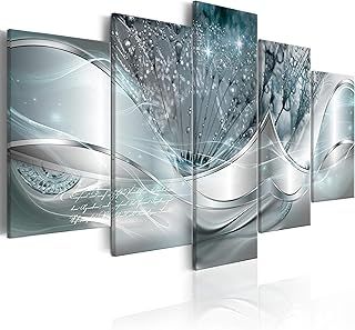 murando Canvas Wall Art Abstract Flowers 200x100 cm / 79"x40" - 5 pcs Non-woven Canvas Prints Image Framed Artwork Painting Picture Photo Home Decoration Dandelion a-C-0087-b-o