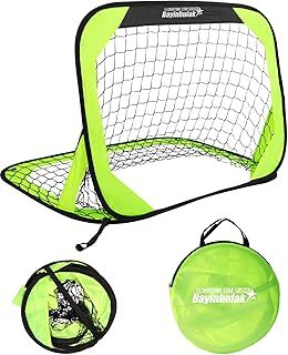 BAYINBULAK Portable Football Goal Mini Pop Up Football Goal for Kids Children Gift, 1 Pack