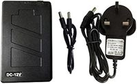 12V DC 30W 33.6Wh 2800mah Rechargeable Lithium Ion, Li-ion Portable Battery Pack, Power Bank for CCTV Cameras, LED Strip Lights and more. With UK Plug Charger