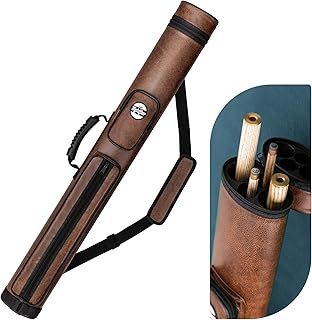 Snooker Cue Case, Pool Cue Case for 2-Piece Cue (Not for 3/4 Cues), Made of Faux Leather Snooker Accessories