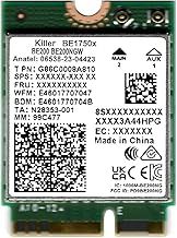 WiFi 7 Killer Series for Intel BE1750x Upraded BE200 Wi-Fi 7 Card | Gaming WiFi Adapter | M.2 PCIe WiFi Card | 5.8 Gbps 320MHz 4K QAM | Supports Bluetooth 5.4 & Intel PC with Windows 10/11
