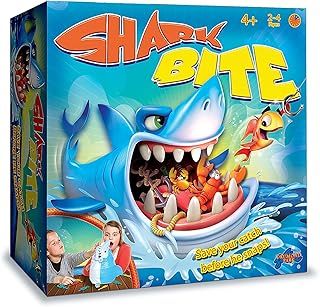 Shark Bite: Save Your Catch Before He Snaps! | Family Fun Fishy Board Game | Kids Action Games | For 2-4 Players | Ages 4+