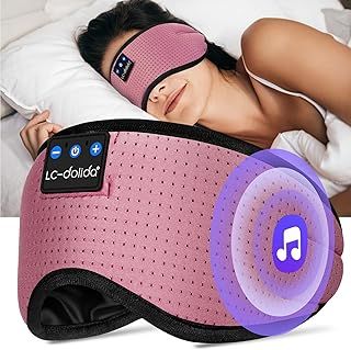 Bluetooth Sleep Mask Headphones,100% Blackout Sleep Headphones Eye Mask for Sleeping with Travel Bag,Eye mask with Bluetooth Headphones for Travel,Nap Sleeping,Shift Work