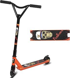 Pro Stunt Scooter, 360 Degree Spin Handlebar Trick Scooter Street Stunt Scooter Freestyle Stunt Scooters with ABEC-9 Bearings for Boys Girls Teens Age 6+