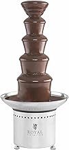 Royal Catering RCCF-65W4 Chocolate Fountain Machine Melted Chocolate Foundue (6 kg, 250 W, Temperature Range up to 110 °C, 5 Tiers) Stainless Steel