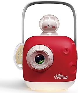 ZZZMOON Story Projector for Kids Ages 3-5 Story Toy Cube for 2 3 4 Year old Girls Boys Birthday Gifts, Portable Toddler Present Storytime Box with Night Light, Red