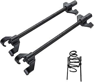 DASBET 14" Coil Spring Compressor Tool Suspension Strut Remover Installer Kit Macpherson Coil Spring Compressor Automotive Strut Spring Compressor with 2 Steel Jaw Claws