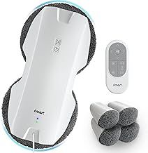 Fmart Robot Window Cleaner, Window Cleaning Robot 3800Pa Strong Suction, Electric Intelligent T8Pro Window Cleaner Robot with Remote Control for Outdoor/Indoor Windows Table Tile, with 10 Mops