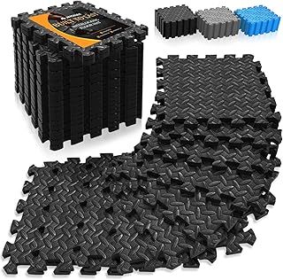 Exercise Interlocking Floor Mats, Eva Foam Mats, Puzzle Kids Play Floor Mats for Swimming Pool, Garage Floor Tiles Fitness Exercise Equipment Mat Workout Mats for Home Gym