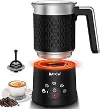 Milk Frother Electric 5 in 1 - Automatic Milk Frothers 350ml Large Capacity Split Milk Steamer Silent Operation Milk Heater and Warmer Hot & Cold Milk Foamer Dishwasher Safe for Latte Coffee Chocolate