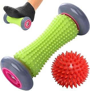 Foot Massage Roller, Deep Tissue Trigger Point Muscle Roller Stick to Relieve Pain and Stress Plantar Fasciitis Recovery Therapy Tool Foot Massager for Tight Muscles, Feet, Hands, Arms, Legs