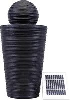 Gardenwize - Solar-Powered Round Ball Garden Water Feature - Low Maintenance, Eco-Friendly - Made From a Highly Durable Weatherproof Resin