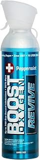 Boost Oxygen 95% Pure Oxygen Supplement Portable Pure Oxygen Canister Increases Stamina, Recovery, Mental Attention and Performance (9 Litre Canister, 1 Pack, Peppermint)