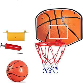kidoloop Kids Basketball Hoop with Hard PVC Backboard Pump and Ball Hanger Hook Indoor Outdoor Large Basketball Set with Net Ball and Pump Portable Sport Toys for Kids Basketball Set